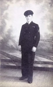 Canteen assistant Tommy Brown who helped retrieve enemy codebooks from a sinking German U-boat.